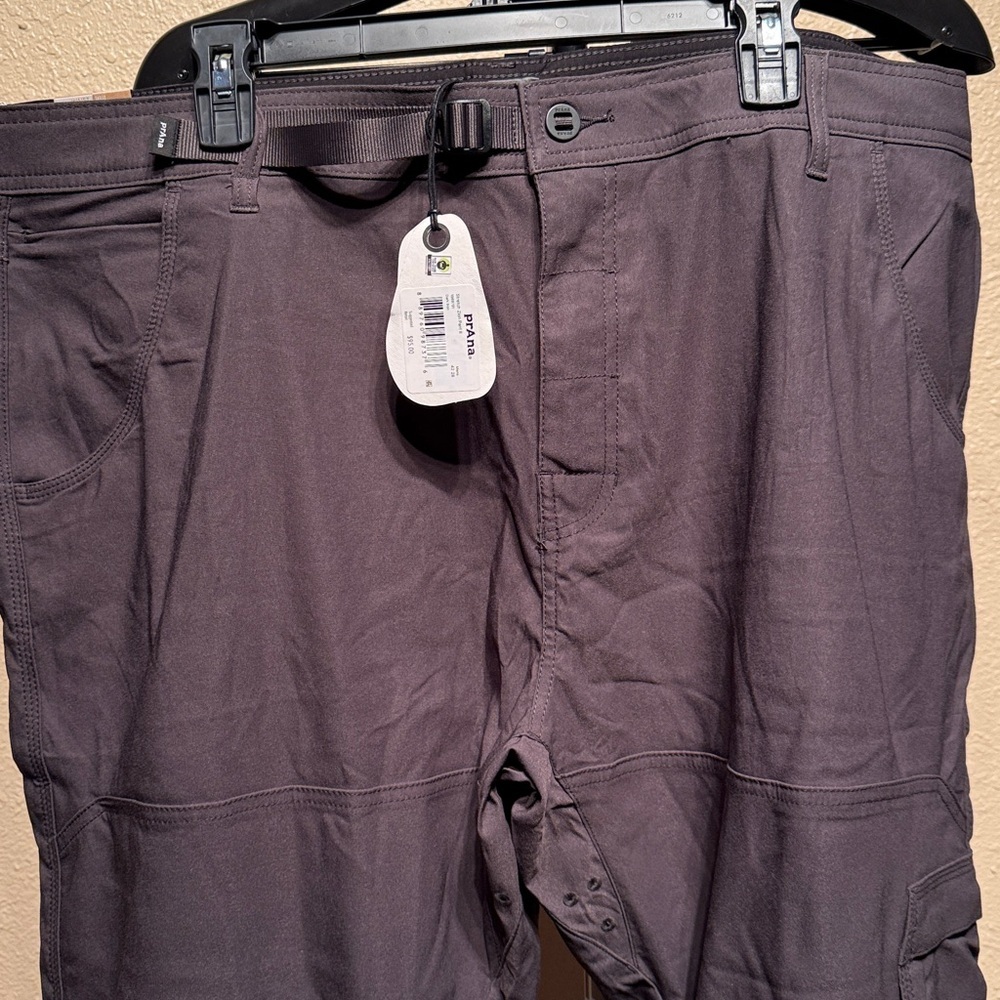 Men’s 42x28 charcoal gray super stretch cargo hiking straight leg pants - Picture 10 of 11